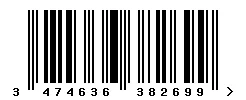 3474636382699 barcode