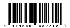 EAN 3474636382712 barcode image