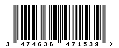 3474636471539 barcode