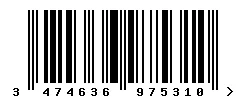 EAN barcode 3474636975310