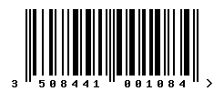 upc 3508441001084 barcode image