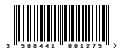 EAN barcode 3508441001275