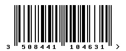 EAN barcode 3508441104631