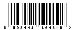 EAN barcode 3508441104648