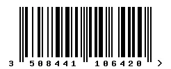EAN barcode 3508441106420