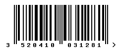 upc 3520410031281 barcode image