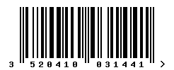 upc 3520410031441 barcode image