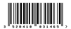 upc 3520410031465 barcode image