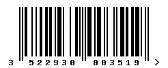 3522930003519 barcode