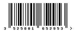 3525801652953 barcode