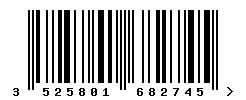 3525801682745 barcode