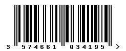 upc 3574661034195 barcode image