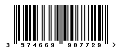 EAN barcode number 3574669907729