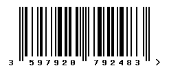 upc 3597920792483 barcode image