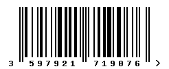 upc 3597921719076 barcode image