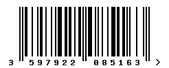 upc 3597922085163 barcode image