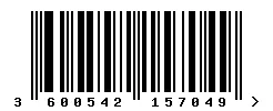 EAN barcode 3600542157049