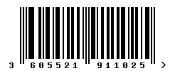 3605521911025 barcode