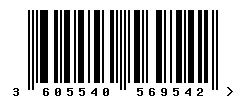 EAN barcode 3605540569542