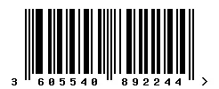 EAN 3605540892244 barcode image