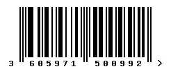 3605971500992 barcode