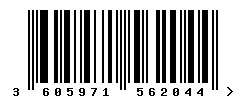 3605971562044 barcode