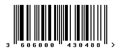 EAN barcode 3606000430488