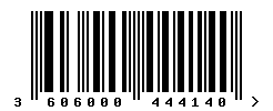 upc 3606000444140 barcode image