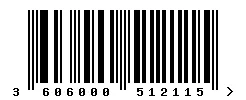 3606000512115 barcode