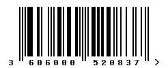 upc 3606000520837 barcode image