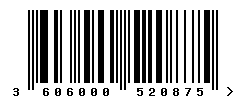 upc 3606000520875 barcode image