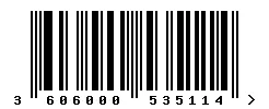3606000535114 barcode