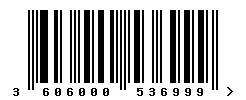 3606000536999 barcode