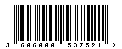 3606000537521 barcode