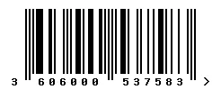 3606000537583 barcode