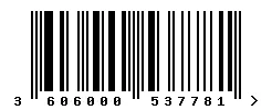 3606000537781 barcode