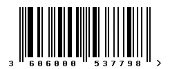 3606000537798 barcode