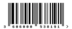 3606000538191 barcode