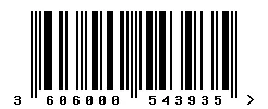 EAN barcode 3606000543935