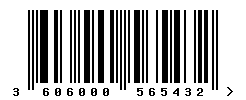 upc 3606000565432 barcode image