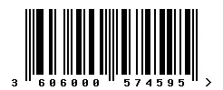 EAN barcode 3606000574595