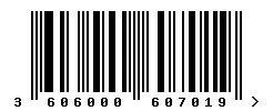 EAN 3606000607019 barcode image