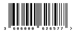 EAN barcode 3606000626577