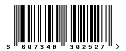upc 3607340302527 barcode image