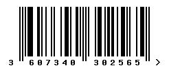 upc 3607340302565 barcode image