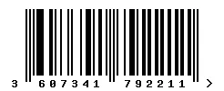 3607341792211 barcode