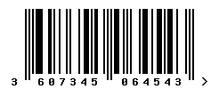 upc 3607345064543 barcode image