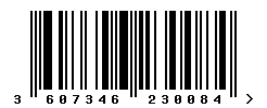 upc 3607346230084 barcode image