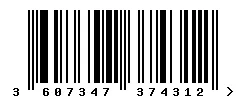 EAN 3607347374312 barcode image