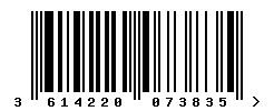 3614220073835 barcode